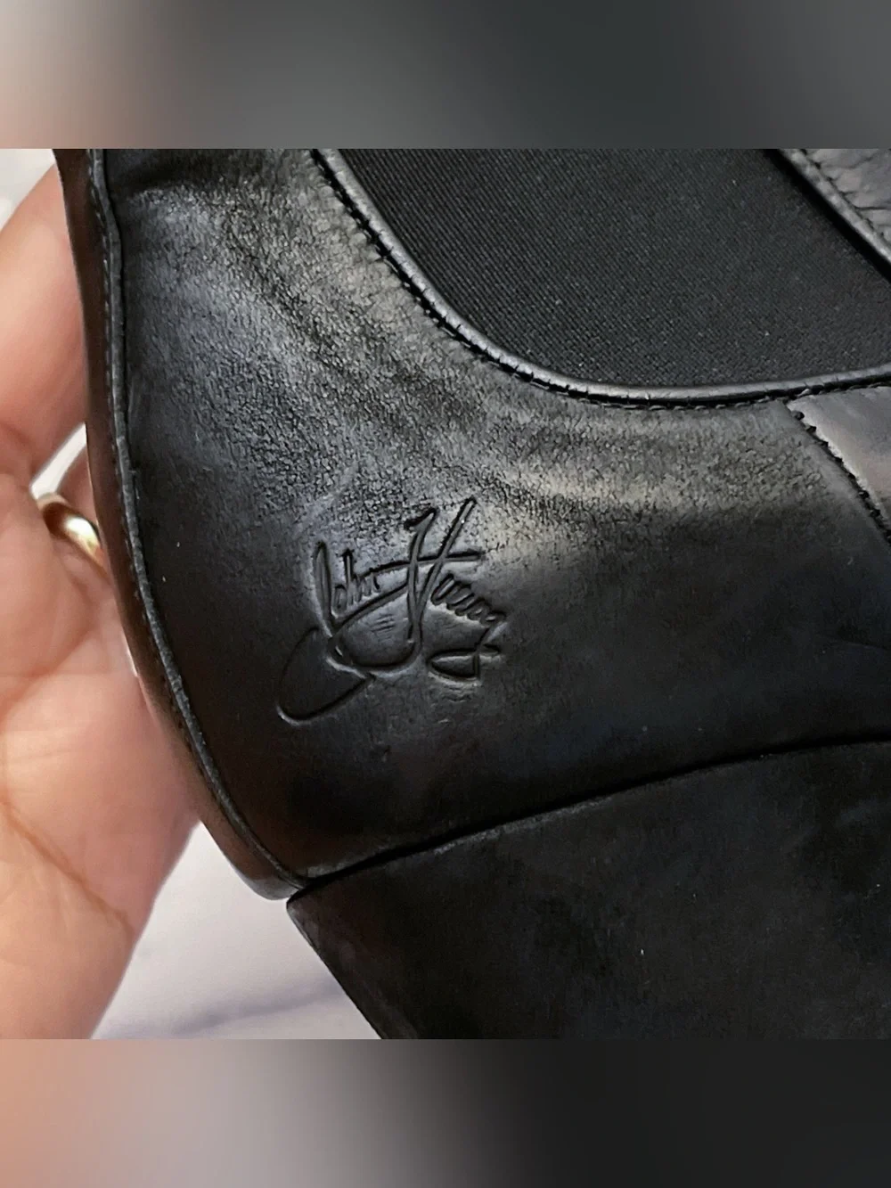 John Fluevog Fast Cars Le Mans Platform Chelsea Boots Black 8 EUC